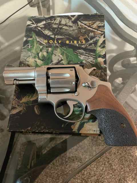 S&amp;W DA 45 6 shot stainless revolver