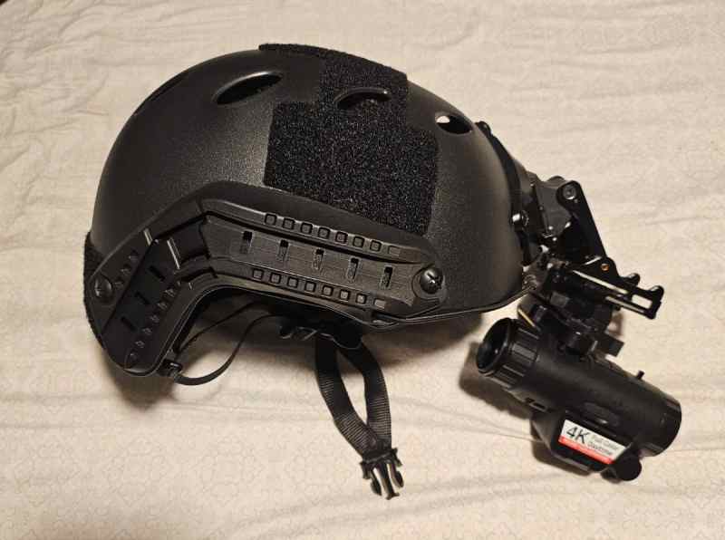 Night vision with helmet