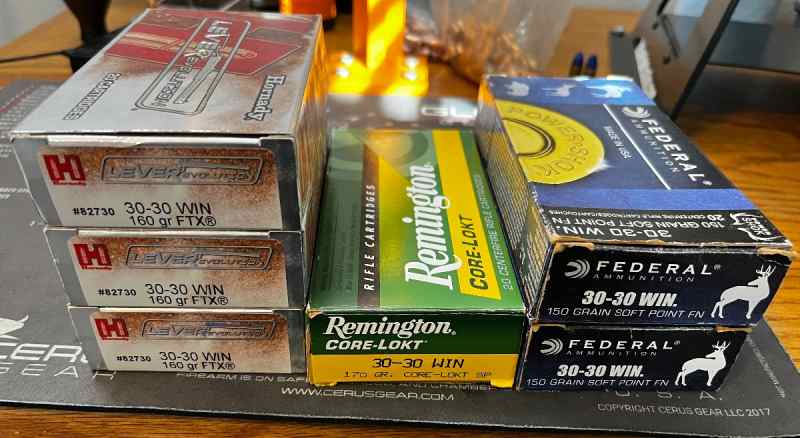 30-30 Winchester ammo