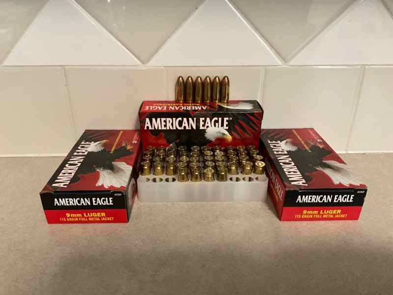 Federal American Eagle 9MM 115 gr. FMJ