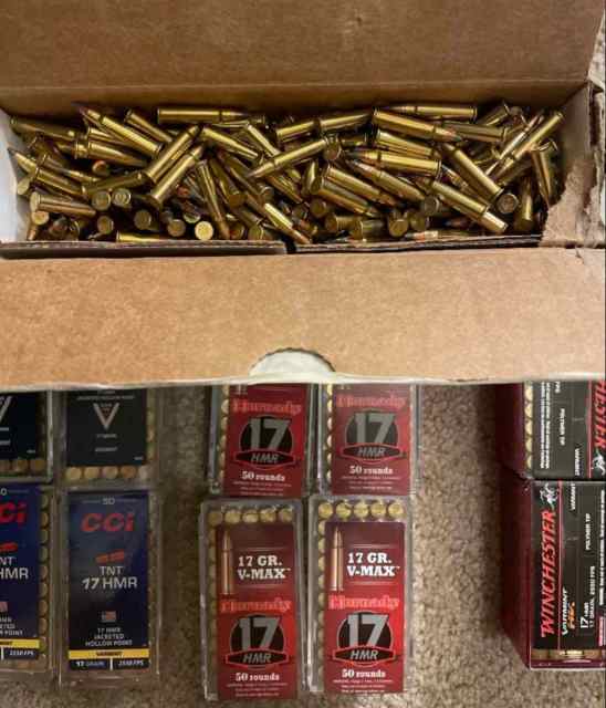 .17HMR AMMO 155O Rounds