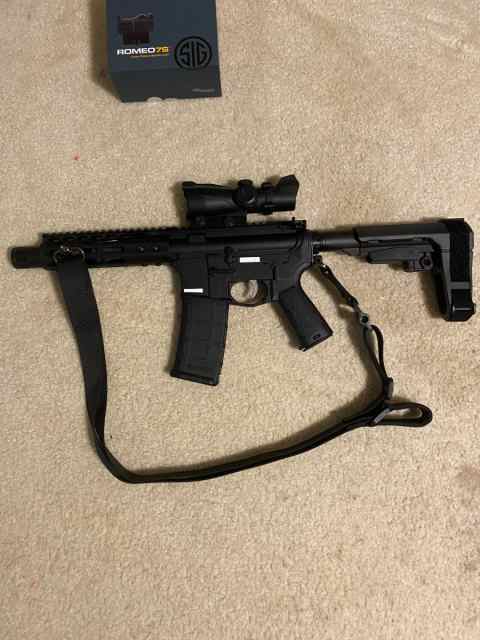 7.5&quot; AR Pistol in 556/223