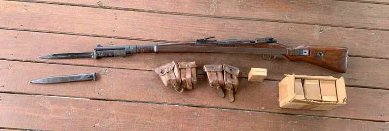WWII 1939 German K98 Mauser Bayonet, Spring Branch