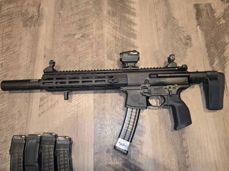 SIG MPX miL/le I&#039;8&quot; inch barrel w/larue mbt, 5mags