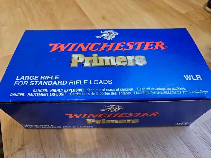 Winchester primers large rifle for standard loads