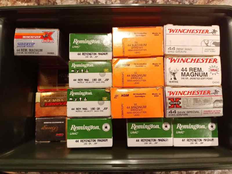 44 magnum ammo from 180-240 grain