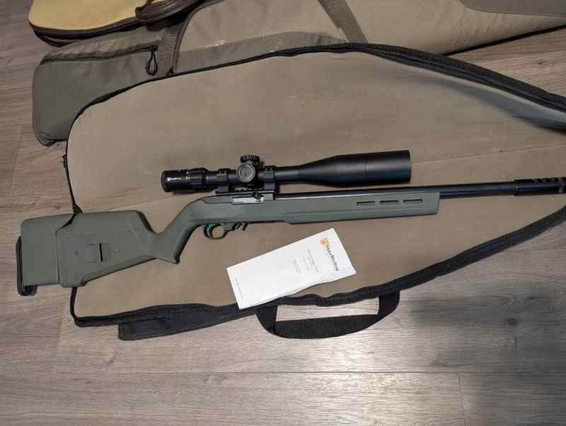 Ruger 10/22 heavy barrel Magpul stock target 