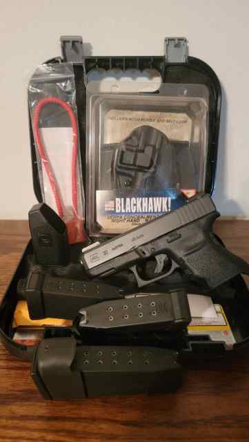 Glock 30SF with Blackhawk holster