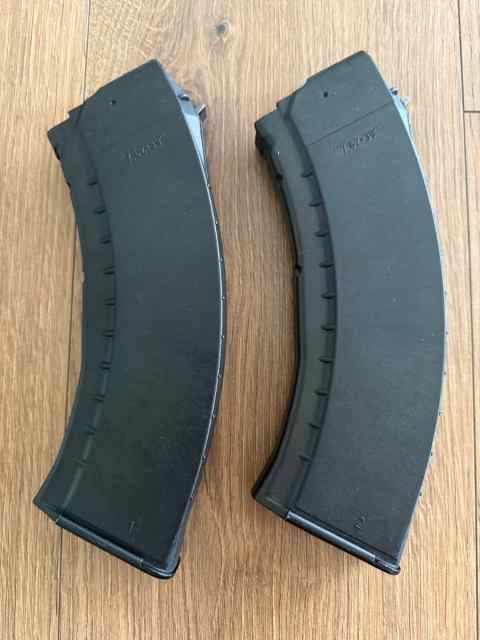 (2) Bulgarian AK‑47 30‑Round Steel‑Lined Poly Mags