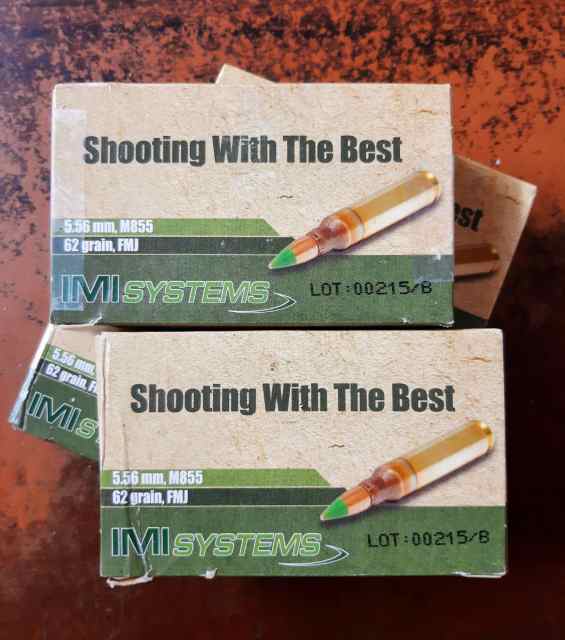 5.56mm - two lots - 55gr FMJ and 62gr Green Tip