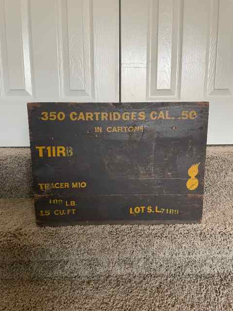 WW2 Ammo Crate for 50 cal tracer rounds