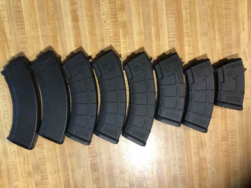 AK 7.62x39 magazines 8 total 125.00 cash only