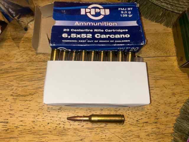 Carcano 6.5X52 ammo