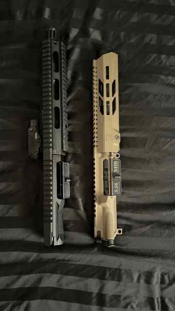 custom ar pistol/One lower/two upper&#039;s 