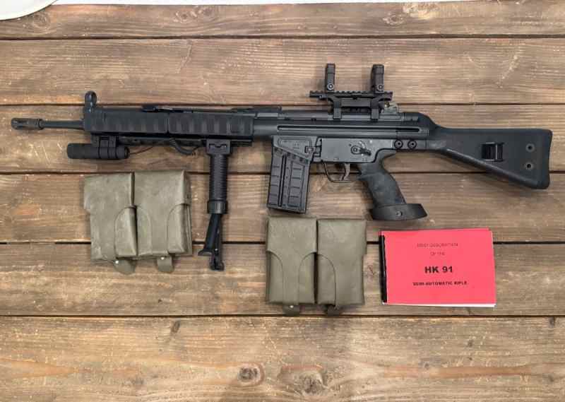 1981 HK HK91 7.62 NATO (.308 Win) Black 17.5&quot;