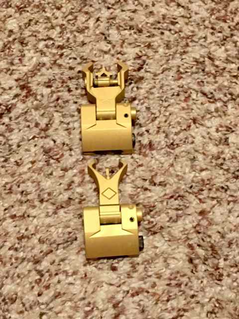 Gold Cerakote Iron Sights 