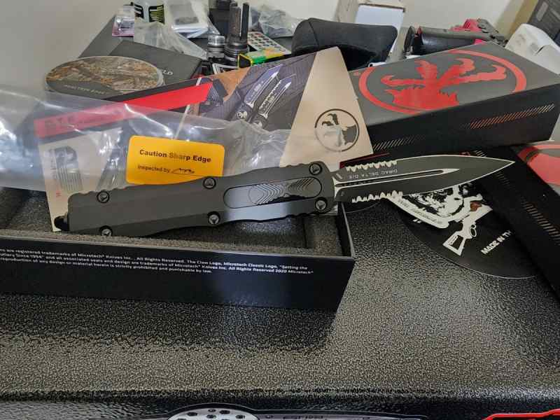 Microtech Dirac Delta D/E Tactical Black Part Serr