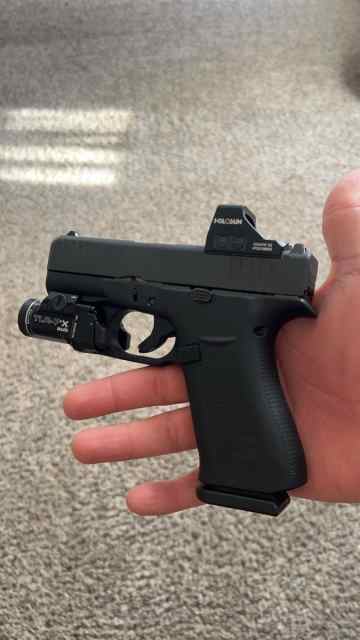 Glock 43x w optic/light
