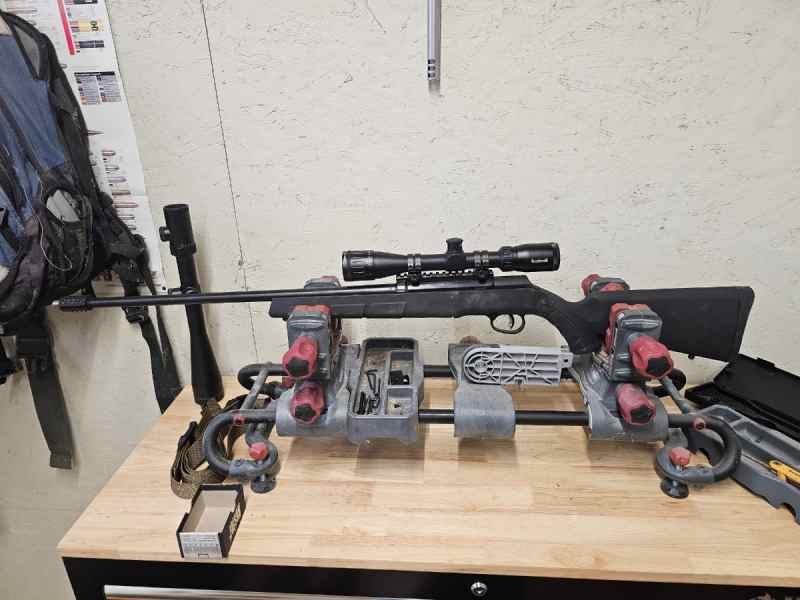 Savage a17 with bushnell scope and threaded
