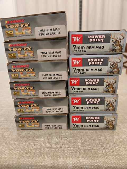 7mm Remington Magnum Ammunition 11 New Boxes