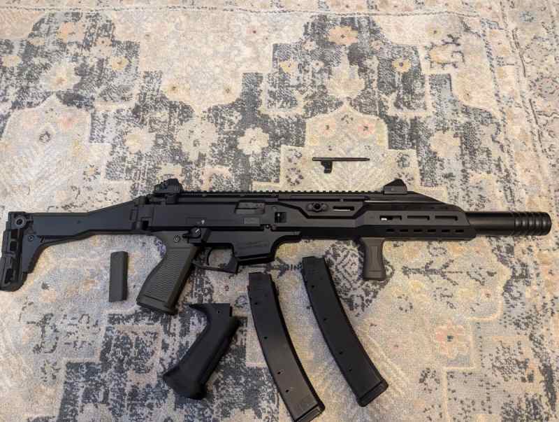 CZ Scorpion Evo 3 S1 Faux Suppressor with upgrades