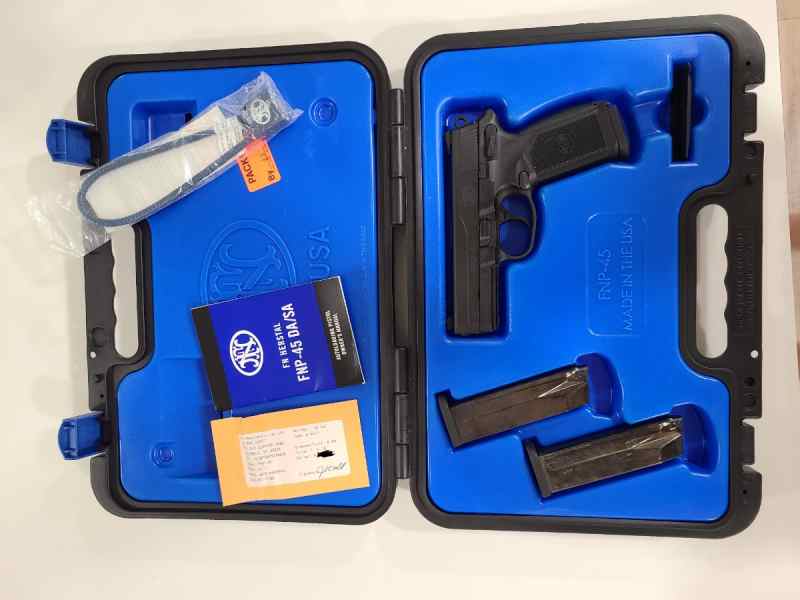 FN 45 w/3 mags, box, excellent condition 