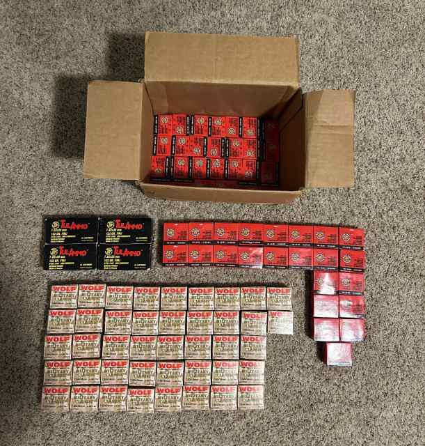 7.62x39 ammo (2,000 rounds)