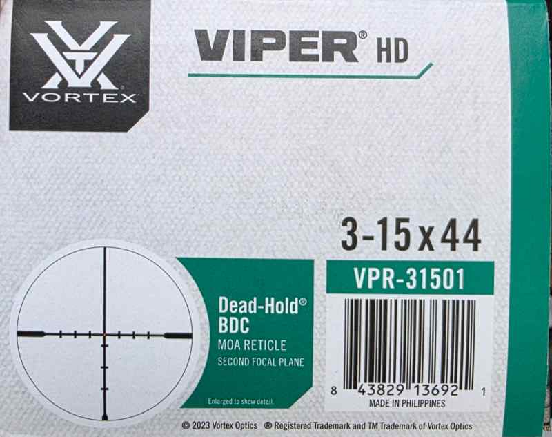 Vortex Viper HD 3-15x44