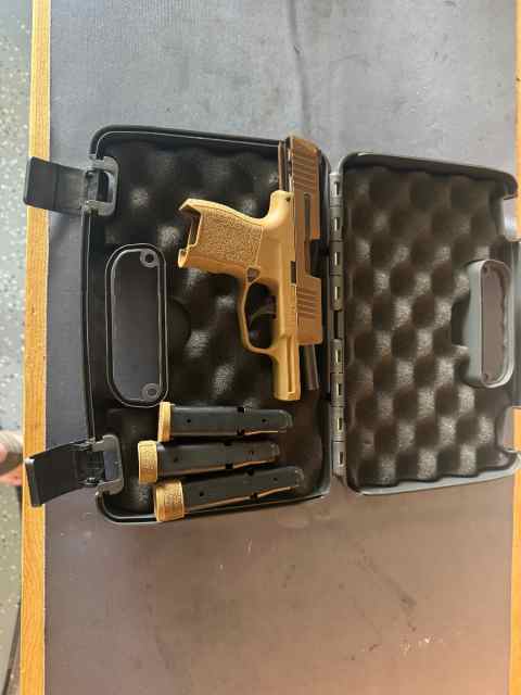 Sig P365 NRA Edition Coyote Tan