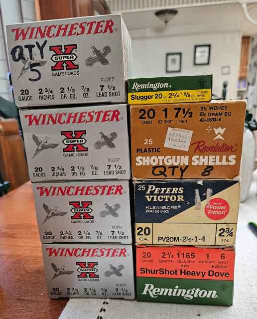 20 ga. shotgun ammo assorted lot.