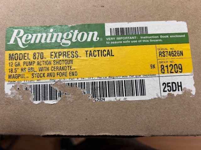Remington 870 Express Tactical 12 Guage