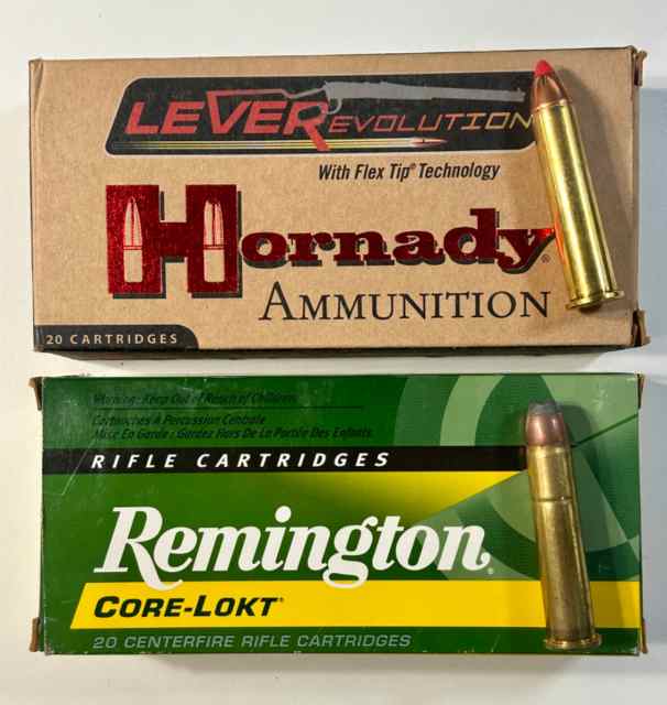 30rds 45-70 GOVERNMENT HORNADY FTX, REM CORE-LOKT 