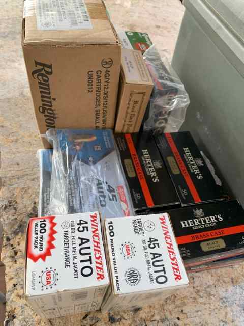 1300 rounds 45 Auto pistol Ammo- Spring Branch TX