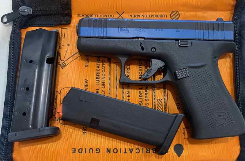 Glock 43x thin blue line edition