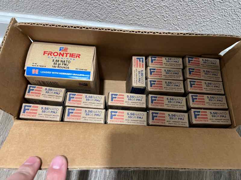 Hornady Frontier 5.56 NATO M193 55 gr FMJ (490rds)