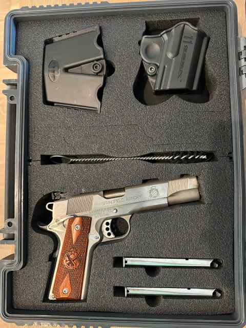 Springfield 1911 A1 Loaded - .45 ACP - Stainless